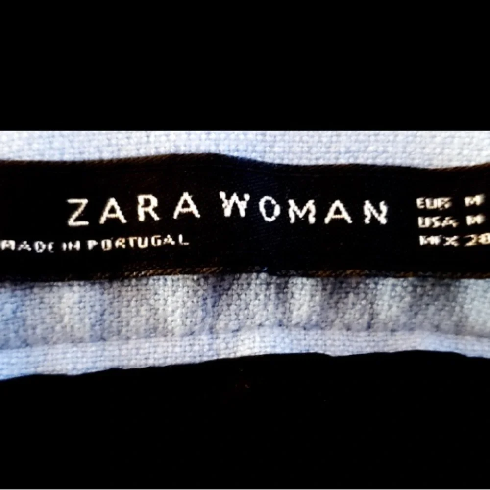 ZARA Abstract Light Blue Portrait Graphic T-Shirt and Skirt Dress Set - Picture 7 of 8